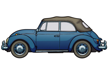 451 picture of a 1967 VW Beetle Cabriolet
